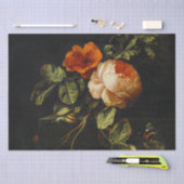 エリアスヴァンデンBroeck、まだ生活バラTissu 薄葉紙 (クラフト)