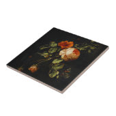 エリアス·ヴァン·デン·ブルック、静物バラ  タイル (側面)