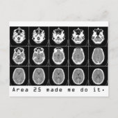 エリア25は私にそれを行わせた。 ポストカード (正面)