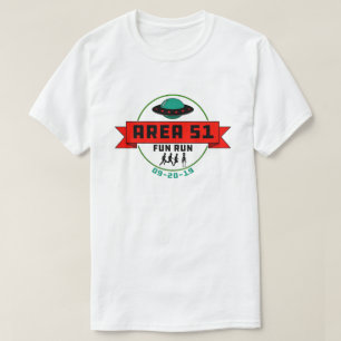 エリア51おもしろい走 Tシャツ