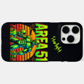 エリア51に迫る発光UFO Case-Mate iPhoneケース (裏面 (横))