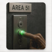 エリア51のエレベーターボタン マウスパッド (正面)