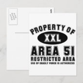 エリア51のプロパティ ポストカード (正面/裏面)