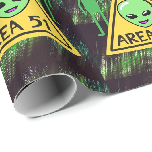 エリア51エイリアンロズウェルニューメキシコUFO ラッピングペーパー (ロールコーナー)