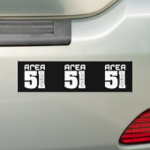 エリア51エイリアン バンパーステッカー (車上)