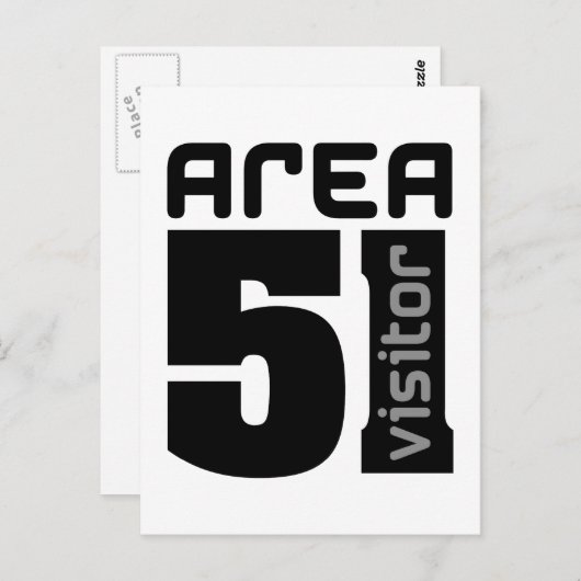 エリア51エイリアン ポストカード (正面/裏面)