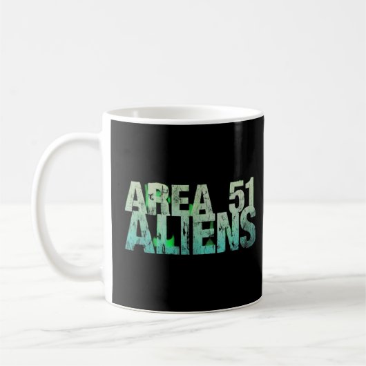 エリア51エイリアンTシャツ コーヒーマグカップ (左)