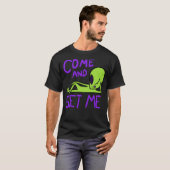 エリア51エイリアンTシャツ 捕まえてみろ Tシャツ (正面フル)