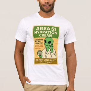 エリア51スキンケア1950のレトロロズウェルエイリアン Tシャツ