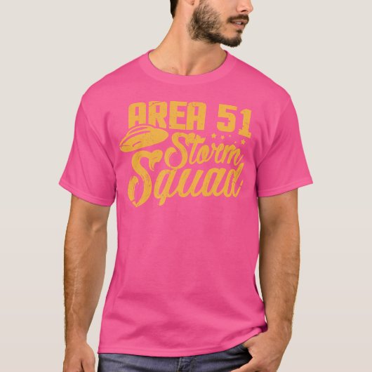 エリア51ストーム部隊 エリア51 UFO エイリアン Tシャツ (正面)