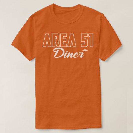 エリア51ダイナー Tシャツ (デザイン正面)