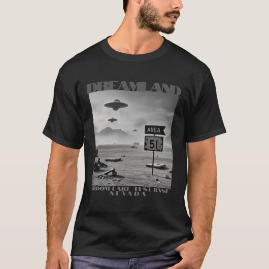 エリア51ドリームランドネバダ Tシャツ (正面)