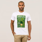 エリア51ミネラルウォーターロズウェルエイリアン1950のレトロ Tシャツ (正面フル)
