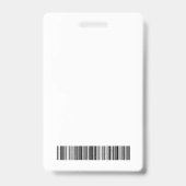 エリア51従業員カスタマイズの写真IDセキュリティパス バッジ (裏面)