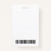 エリア51従業員カスタマイズの写真IDセキュリティパス バッジ (裏面)