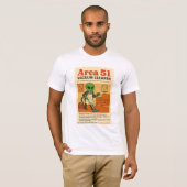 エリア51掃除機 ロズウェル エイリアン 1950年代 レトロ Tシャツ (正面フル)