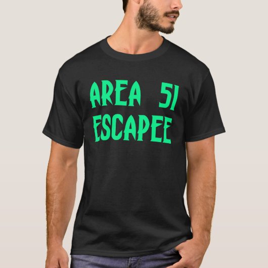 エリア51脱出機エイリアン脱出刑務所 Tシャツ (正面)