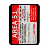 エリア51記号 マグネット (縦)