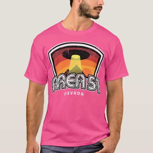 エリア51 エイリアンUFO Tシャツ (正面)