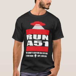 エリア51 5Kおもしろい走A51エリア51 UFO Alieにブレイク Tシャツ