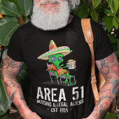 エリア51 GagギフトUFO不正飲エイリアン Tシャツ