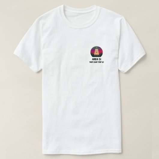エリア51 Tシャツ (デザイン正面)