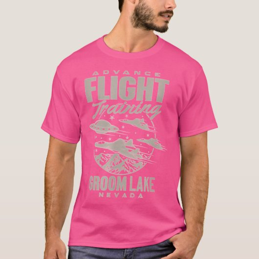 エリア51 Ufoグルームレイクアドバンス飛行訓練T S Tシャツ (正面)