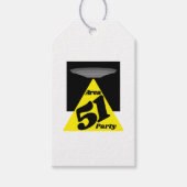 エリア51 UFO、誕生日 ギフトタグ (正面)