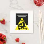 エリア51 UFO、誕生日 スタンダードカクテルナプキン (インサイチュ)