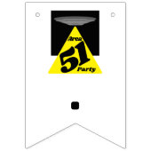 エリア51 UFO、誕生日 バンティングフラッグ (第1の旗)