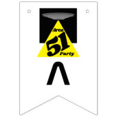 エリア51 UFO、誕生日 バンティングフラッグ (第3の旗)