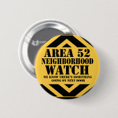 エリア52周辺パトロール 缶バッジ (正面&裏面)