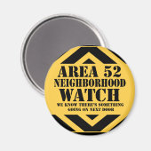 エリア52周辺監視員パトロール マグネット (正面/裏面)