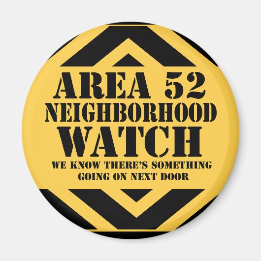 エリア52周辺監視員パトロール マグネット (正面)