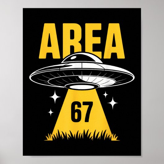 エリア67 UFO フライングソーサー ビームライト ポスター (正面)