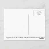 エリエレファントアジア野生動物ジャングル動物アート ポストカード (裏面)