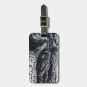 エリエレファントアジア野生動物ジャングル動物アート ラゲッジタグ (正面縦)