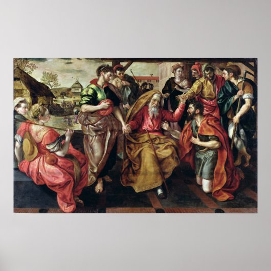 エリエ頼ザーはレベッカがイサクと結婚する為に， 1562 ポスター (正面)