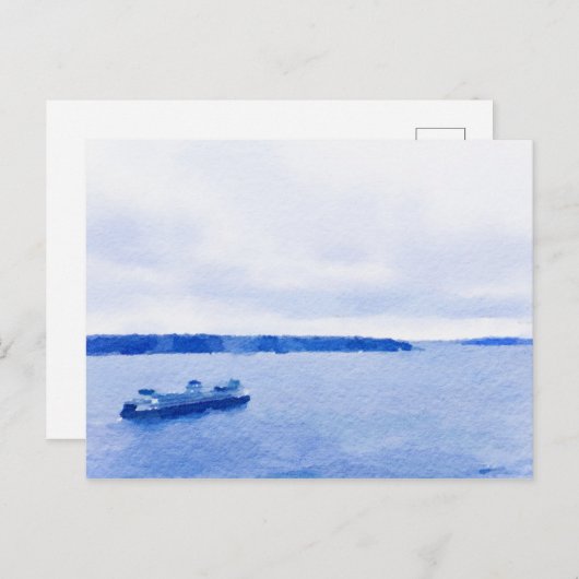 エリオットベイシアトルフェリーウォーター ポストカード (正面/裏面)