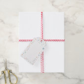 エリオット紙吹雪水色ドットギフトラベル ギフトタグ (より糸付き)