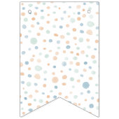 エリオット紙吹雪水色ドット束フラグ バンティングフラッグ (第1の旗)