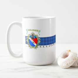 エリオット Crest & Tartan コーヒーまたはティー マグ