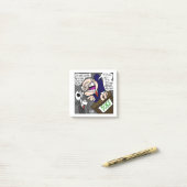 エリカクロックス漫画:暑い!仕事に戻れ! ポストイット (デスク上)