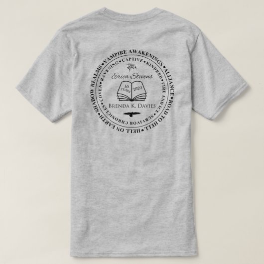 エリカスティーブンズブレンダK Davies 10周年 Tシャツ (デザイン裏面)