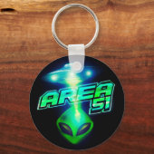 エリカッコいいア51エイリアン宇宙船 キーホルダー (正面)