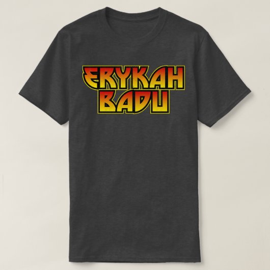 エリカバドゥーヴィンテージロック Tシャツ (デザイン正面)