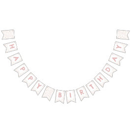 エリカ紙吹雪水彩ドット文房旗 バンティングフラッグ