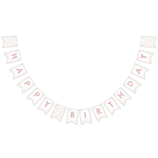 エリカ紙吹雪水彩ドット文房旗 バンティングフラッグ (全)