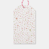 エリカ紙吹雪水色ドットギフトラベル ギフトタグ (裏面)