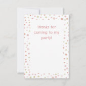 エリカ紙吹雪水色ドットサンキューカード サンキューカード (裏面)